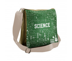 Science Word on Chalkboard Messenger Bag