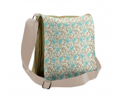 Delicate Flower Branches Messenger Bag