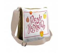 Israel New Year Text Messenger Bag