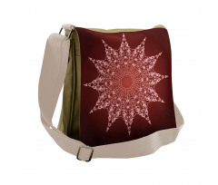 Ornamental Pattern Details Messenger Bag