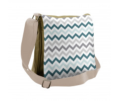 Simple Geometric Zigzags Messenger Bag