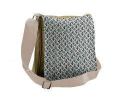 Prickle Plant and Polka Dots Messenger Bag