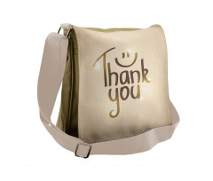 Simple Words Smiling Sign Messenger Bag