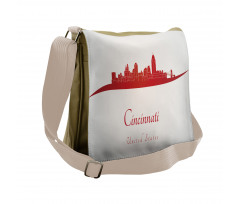 United States Busy City Messenger Bag