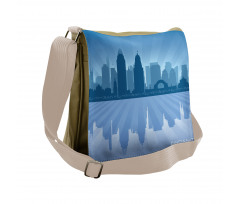 Reflection Cityscape Messenger Bag