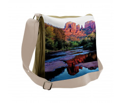 Majestic Cliffs Dawn Photo Messenger Bag