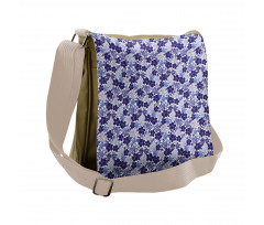 Monochrome Exotic Flora Messenger Bag