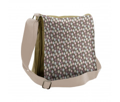 Floral Primitive Leaf Messenger Bag