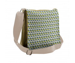 Botanical and Geometrical Messenger Bag