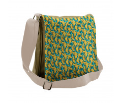 Retro Style Hawaiian Farm Messenger Bag