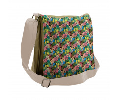 Rainbow Colored Hawaiian Messenger Bag