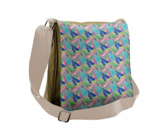 Banana Syngonium Plantation Messenger Bag