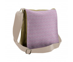 Repeating Diagonal Lines Messenger Bag