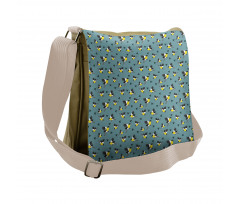 Exotic Tomtits Animal Pattern Messenger Bag