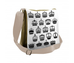 Royal Medieval Crowns Vintage Messenger Bag