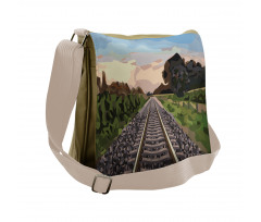 Stones and Road Tracks Messenger Bag