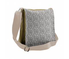 Retro Natural Petals Messenger Bag