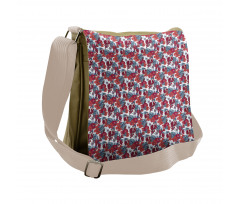 Tropical Hawaii Pomegranate Messenger Bag