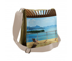 Balcony Panoramic Seascape Messenger Bag