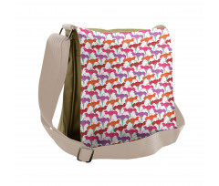 Romantic Petals Design Messenger Bag