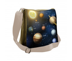 Solar System Planets Messenger Bag