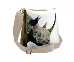 Polygonal Savannah Wildlife Messenger Bag