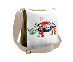 Musical Notes Animal Messenger Bag