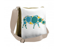 Abstract Fauna Design Messenger Bag