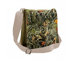 Close up Leaves Herbs Messenger Bag