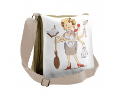 My Super Mom Housewife Messenger Bag