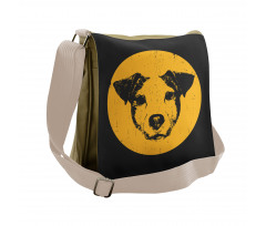 Portrait Pet Sketch Messenger Bag