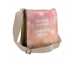 Pastel Colored Bokeh Effect Messenger Bag