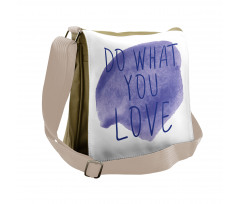 Watercolor Stain Abstract Messenger Bag