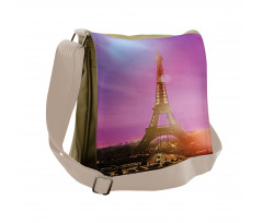 Colorful Sky Paris Messenger Bag