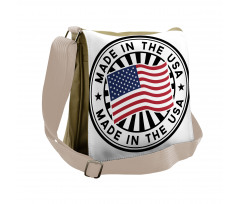 National Flag Stamp Design Messenger Bag