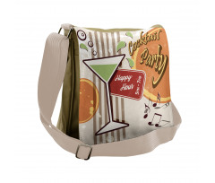 Retro Happy Hour Messenger Bag