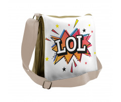 Speech Bubble Colorful Stars Messenger Bag