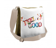 Colorful with Butterflies Messenger Bag