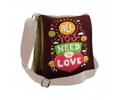 Hot Air Balloons Hipster Art Messenger Bag