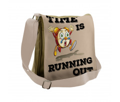 Crazy Funny Alarm Clock Messenger Bag