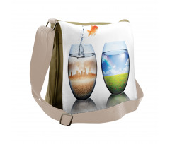 Global Warming Concept Messenger Bag