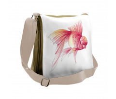 Watercolored Sea Animal Messenger Bag