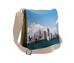 Downtown Detroit Skyline Messenger Bag