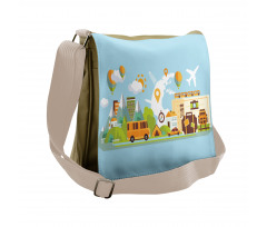 Adventure Vacation Journey Messenger Bag