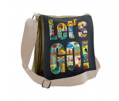 Lets Go Touristic Places Messenger Bag