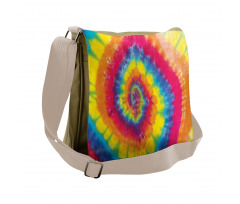 Abstract Colorful Batik Messenger Bag