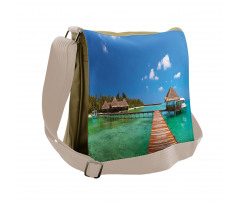 Maldives Island Jetty Messenger Bag