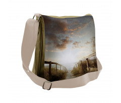 Walkway Tranquil Dusk Messenger Bag