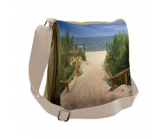 Sandy Peaceful Shore Messenger Bag