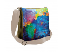 Vibrant Graffiti Spray Messenger Bag